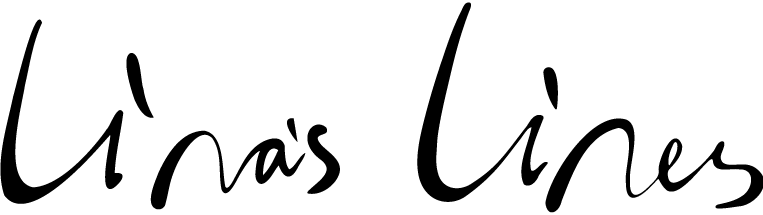 Lina's Lines calligraphic logotype
